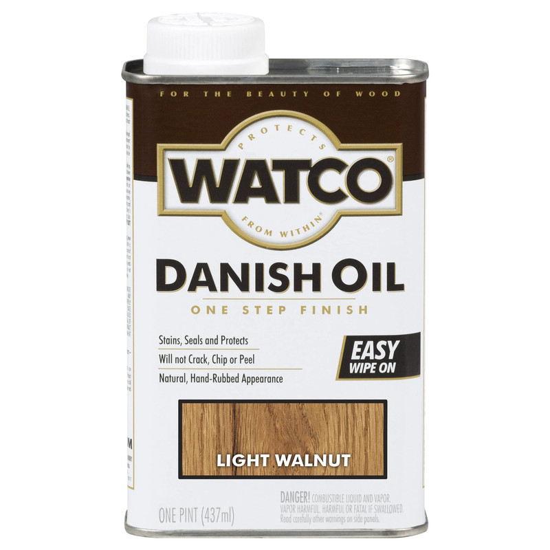 Danish Oil - Solvent Based - Finish Color:Light Walnut - Size:1 Pint